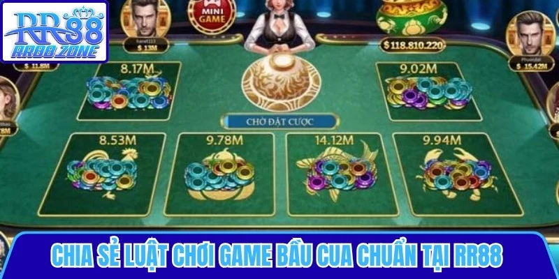 Chia sẻ luật chơi game bầu cua chuẩn tại RR88  